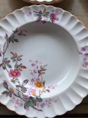 Spode Copeland Chelsea Garden Salad Bowls Set 4 Cottagecore Pink Floral England